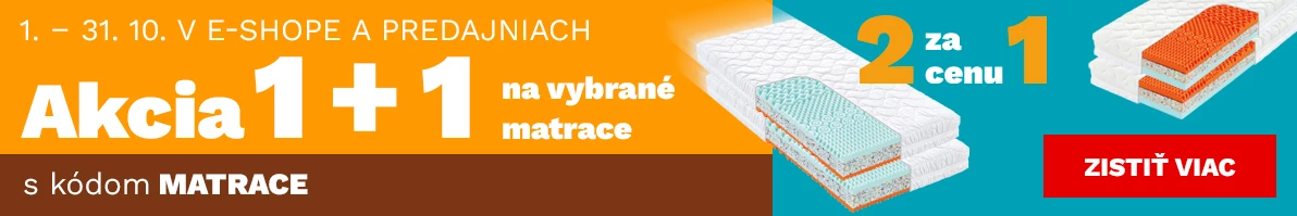 Matrace 1+1 zdarma 1-31-10-2026