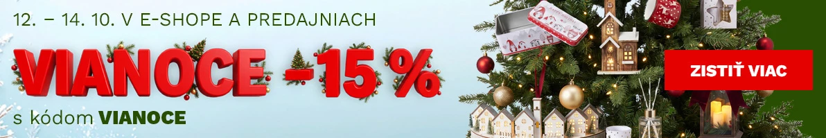 15 % na vánoční zboží 12-14-10-2026