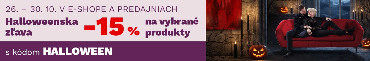 Halloweenská sleva 15 % na vybrané produkty 26-30-10-2026