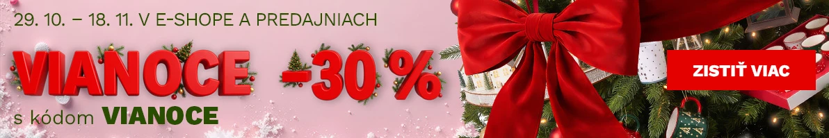 30 % na vánoční zboží 29.10. - 18.11.2026