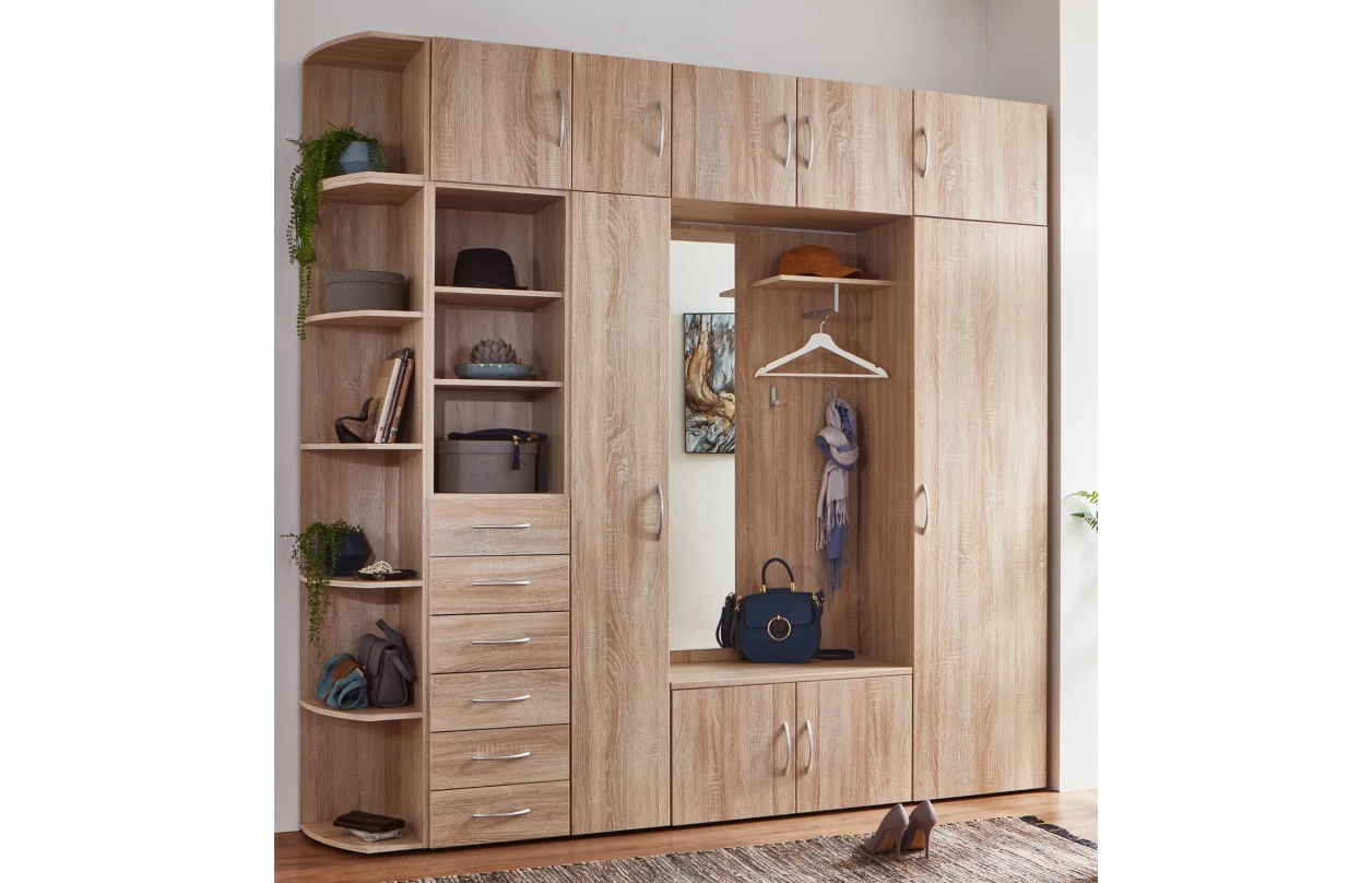 Nástavný rohový regál Multiraum, dub sonoma 15