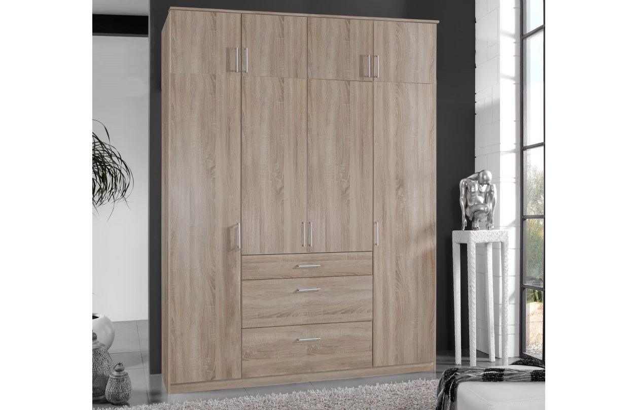 Skriňový nadstavec Click, 135 cm, biely 11