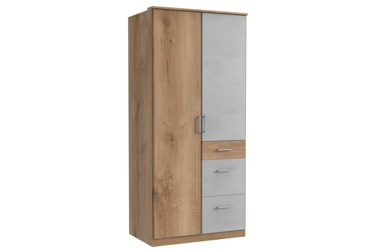 Rohový skriňový nadstavec Click, biely 17