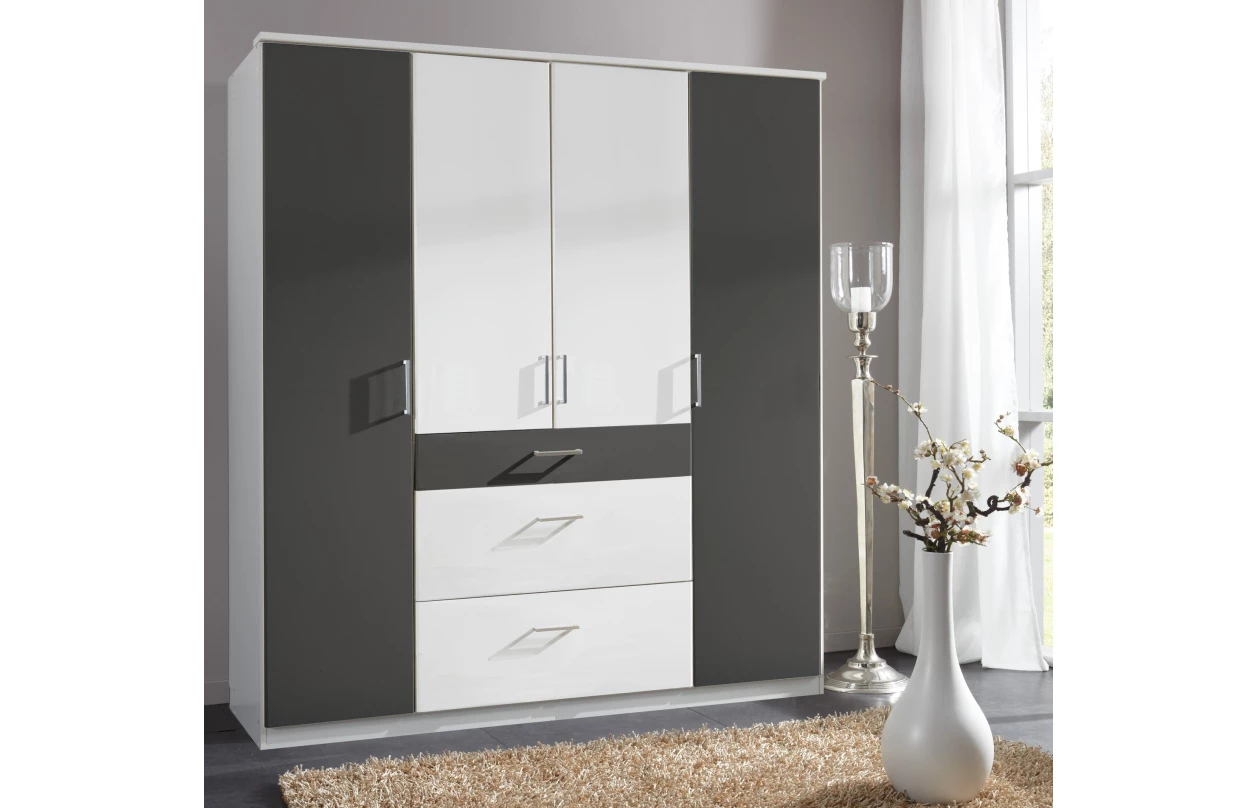 Rohový skriňový nadstavec Click, biely 30