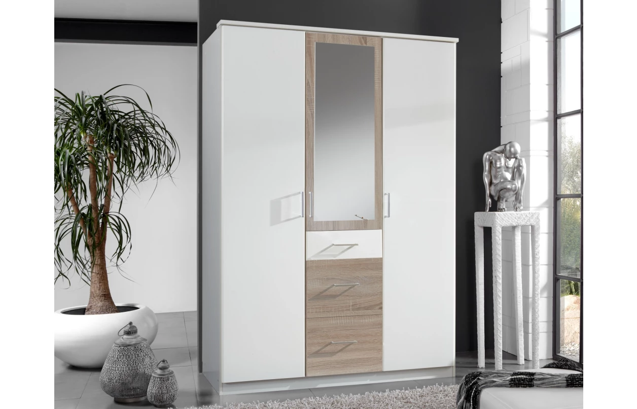 Rohový skriňový nadstavec Click, biely 39