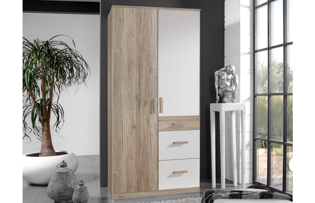 Posteľ Cariba 120x200 cm, dub san remo/grafit 1