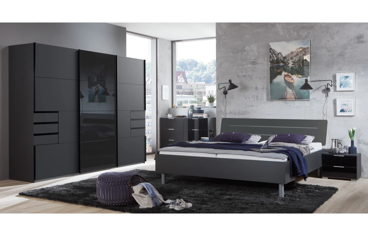 Posuvné dvere ku korpusu skrine šírky 225 cm Easy Plus,  doskový dub 1