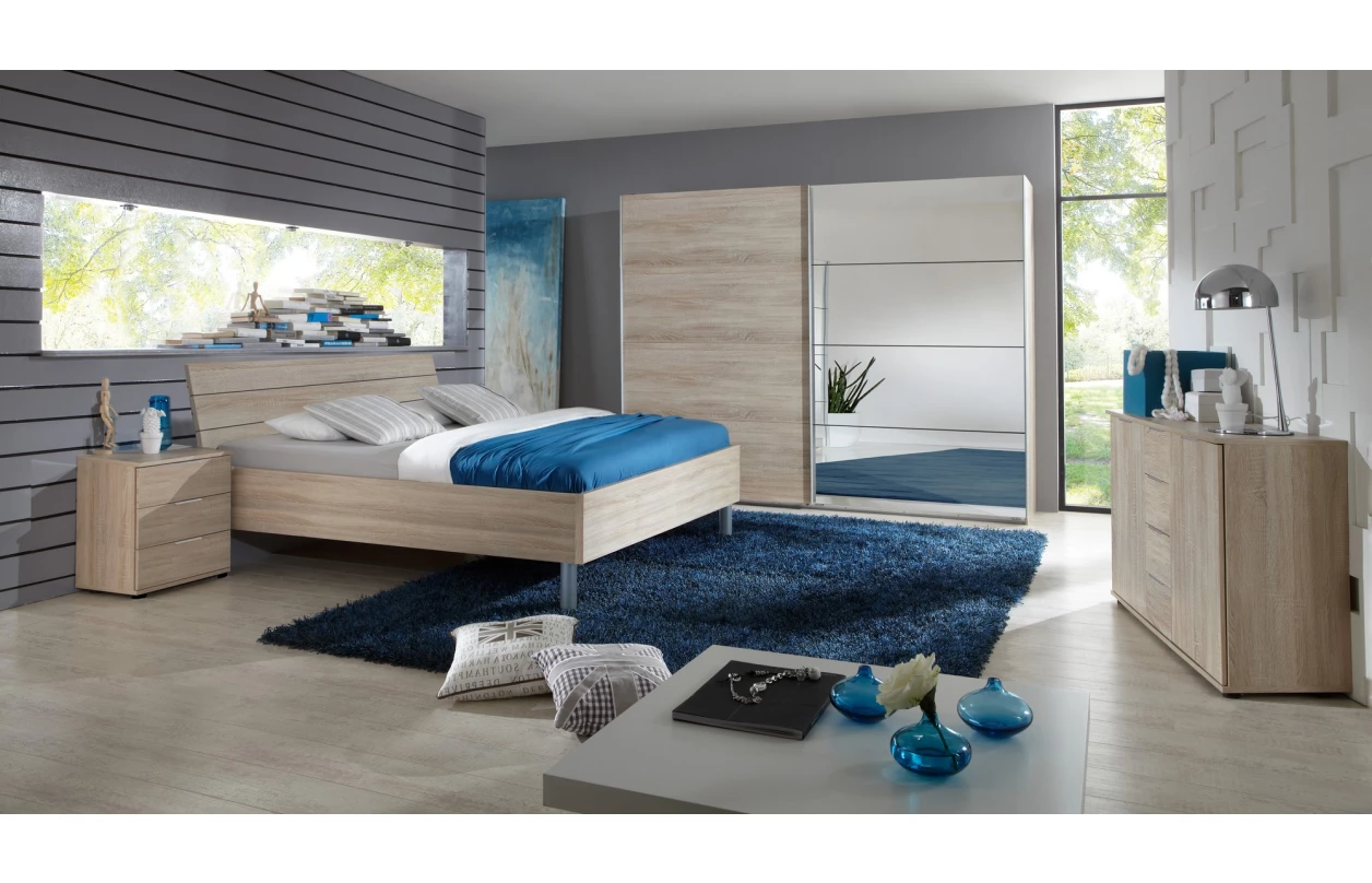 Posuvné dvere ku korpusu skrine šírky 225 cm Easy Plus,  doskový dub 4