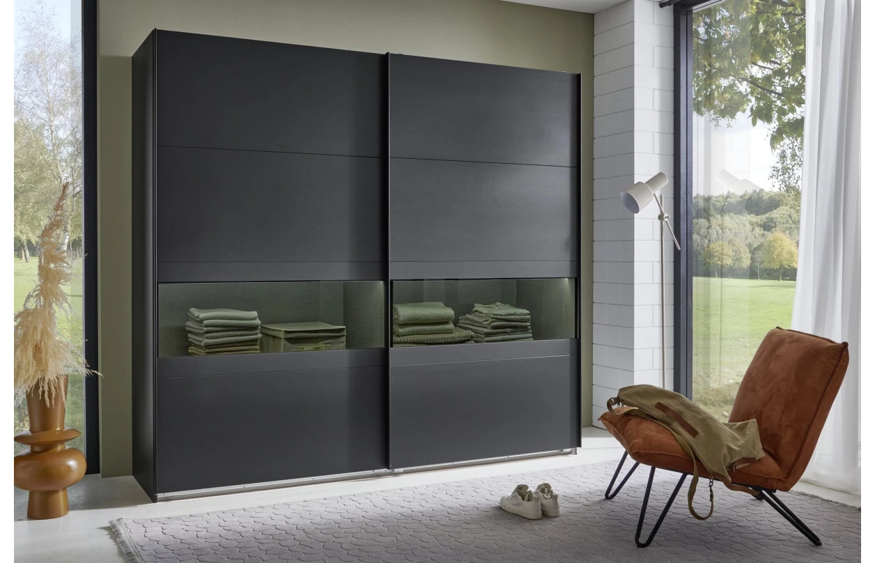 Posuvné dvere ku korpusu skrine šírky 225 cm Easy Plus,  doskový dub 30