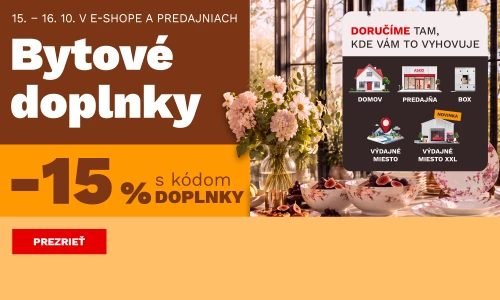 15 % na bytové doplňky 15-16-10-2026