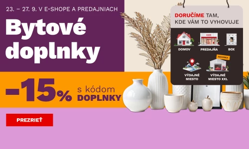 15 % na bytové doplňky 23-27-9-2026