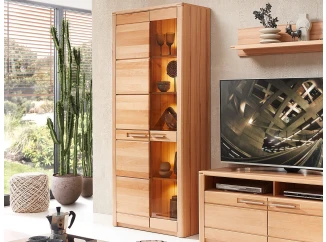 Vysoká vitrína Nature One, s osvetlením