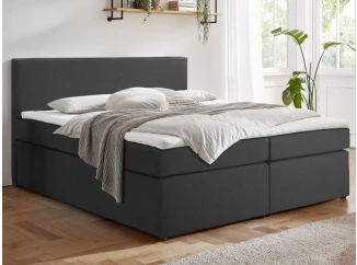 Posteľ boxspring Aston 180x200 cm, antracitovo šedá látka