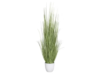 Umelá rastlina v kvetináči Zebra tráva 115 cm, zeleno-biela