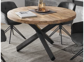Okrúhly jedálenský stôl Ace 130 cm, masívne drevo