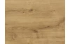 Šatníková skriňa s TV panelom Magic, doskový dub/biela