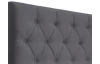 Postel Amy 160x200 cm, tmavo šedá látka