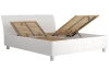Posteľ Bali 160x200 cm, biela ekokoža