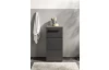 Kúpeľňová stojacia skrinka Vista 34 cm, dub viking/čierna