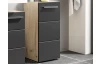 Kúpeľňová stojacia skrinka Vista 34 cm, dub viking/čierna
