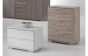Nočný stolík Easy Plus, 2 zásuvky, alpská biela