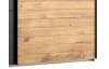 Šatník s posuvnými dverami Detroit, 250 cm, doskový dub / antracitová oceľ