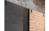 Šatník s posuvnými dverami Detroit, 250 cm, doskový dub / antracitová oceľ