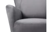 Kreslo Next, sivá látka/nohy prírodný dub