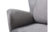Kreslo Next, sivá látka/nohy prírodný dub