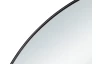 Nástenné zrkadlo Esra 50 cm, černé