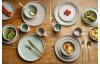 Jedálenský servis (16 dielov) London, zelená/béžová