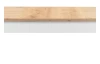 Rozkladací jedálenský stôl Bergen 160x90 cm, biela/dub artisan