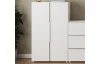 Viacúčelová šatníková skriňa / botník Oreso 76 cm, biela