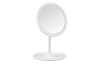 Kozmetické zrkadlo s LED Liara 18x28,5 cm, biele
