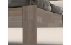 Rohová posteľ so zástenou vľavo Tema L 180x200 cm, šedý buk
