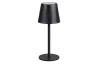 Nabíjacia LED stolná lampa Diaz, čierna
