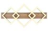 Stropné LED osvetlenie Beatrix 61 cm, kov/drevo