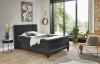 Posteľ boxspring s osvetlením Jefferson 140x200 cm, antracitová látka