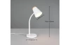 Stolová LED lampa Pongo, biela