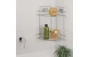 Závesný rohový regál Reflex Luxy 2, chrometherm