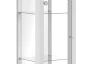 Vitrína so zrkadlom Elba, 33 cm, biela