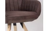 Jedálenská stolička Chrissy, nugátovo hnedá vintage látka