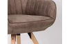 Jedálenská stolička Chrissy, svetlo hnedá vintage látka