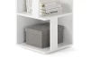 Rohový regál s priehradkami Corner Shelf, biely
