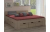 Posteľ Astral 160x200 cm, dub sonoma