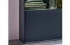 Šatníková skriňa Easy Plus, šírka 180 cm/extra výška 236 cm, grafit/sklo
