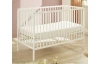 Detská baby postieľka Celia 60x120 cm, biela