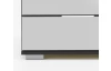 Nočný stolík Easy Plus, grafit/zrcadlo