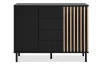 Komoda Monea 118 cm, čierna/dub artisan