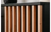 Komoda Monea 118 cm, čierna/dub artisan